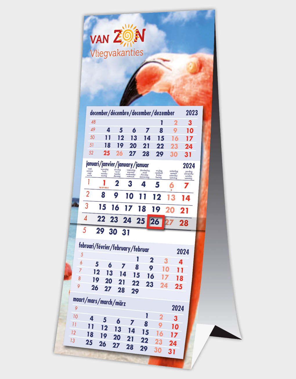bladerdeeg Iets Zuidelijk 4-maandskalender KAL018 / Gigant+ - Kalendergigant